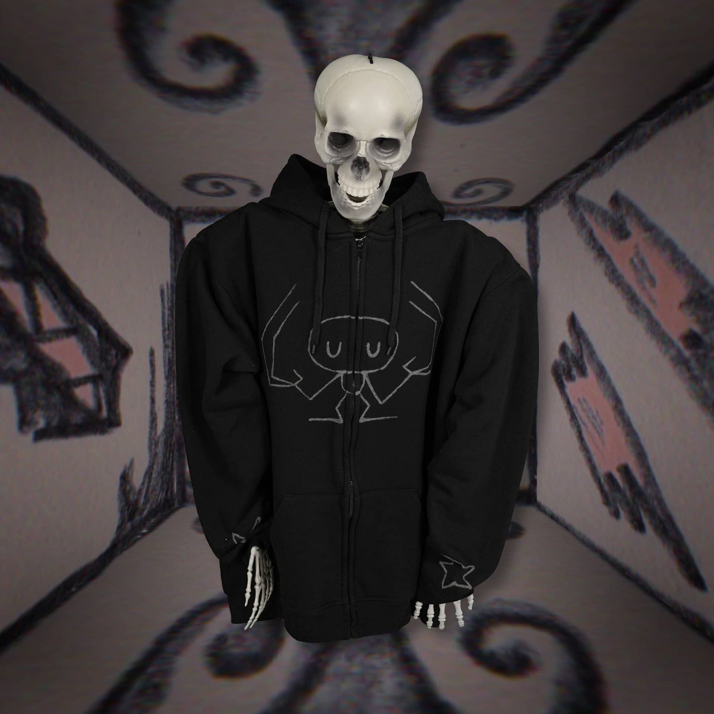 Batch 2: Afterlife - XL3 Black Zip-up Hoodie