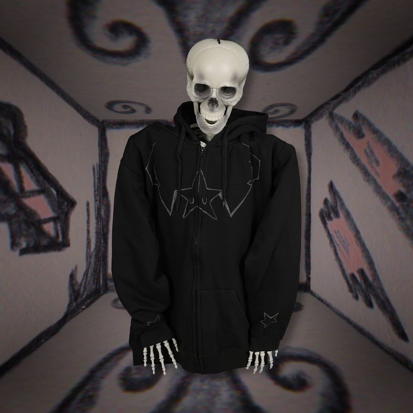 Batch 2: Afterlife - L1 Black Zip-up Hoodie