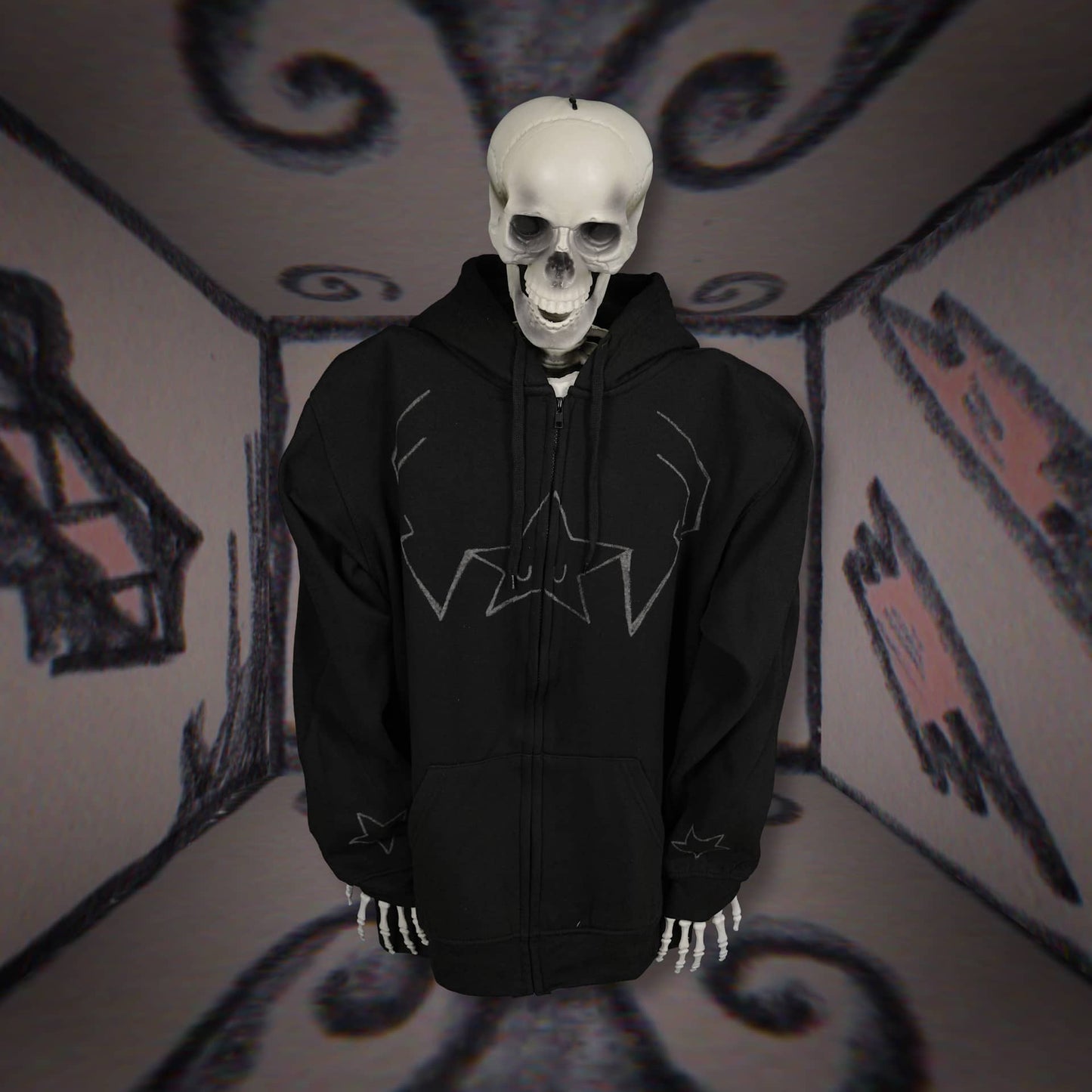 Batch 2: Afterlife - L3 Black Zip-up Hoodie