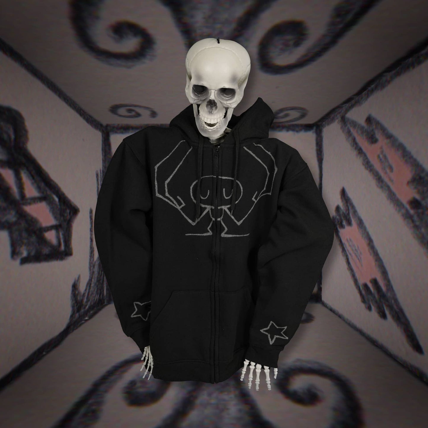 Batch 2: Afterlife - L4 Black Zip-up Hoodie