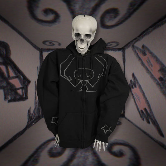 Batch 2: Afterlife - L4 Black Zip-up Hoodie