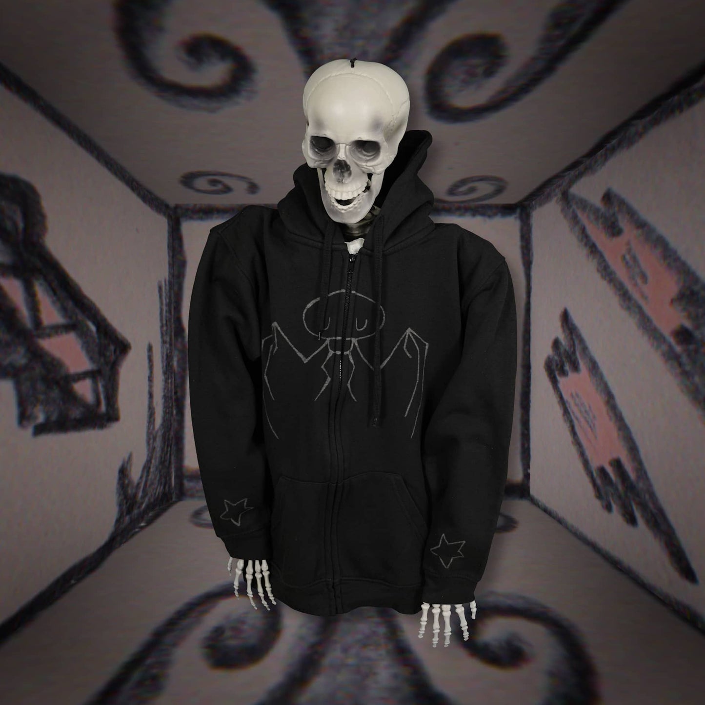 Batch 2: Afterlife - M15 Black Zip-up Hoodie